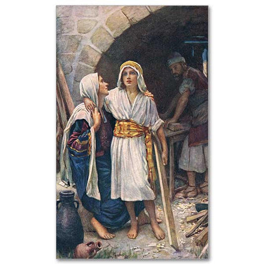 Mary and Jesus, illustration from &#39;Women of the Bible&#39;, published by The Religious Tract Society, 1927 (colour litho), Harold&nbsp; Copping (1863-1932)