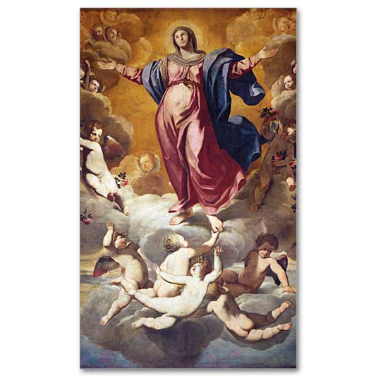 Assumption of Virgin, by Domenico Fiasella (1589-1669), 17th century, painting
