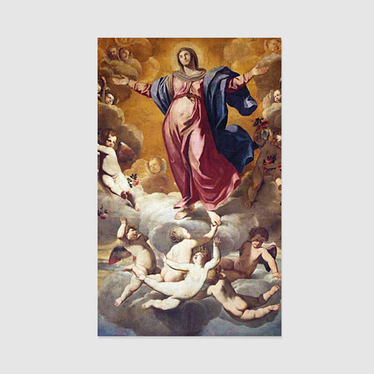 The Assumption of the Virgin - Prayer Card