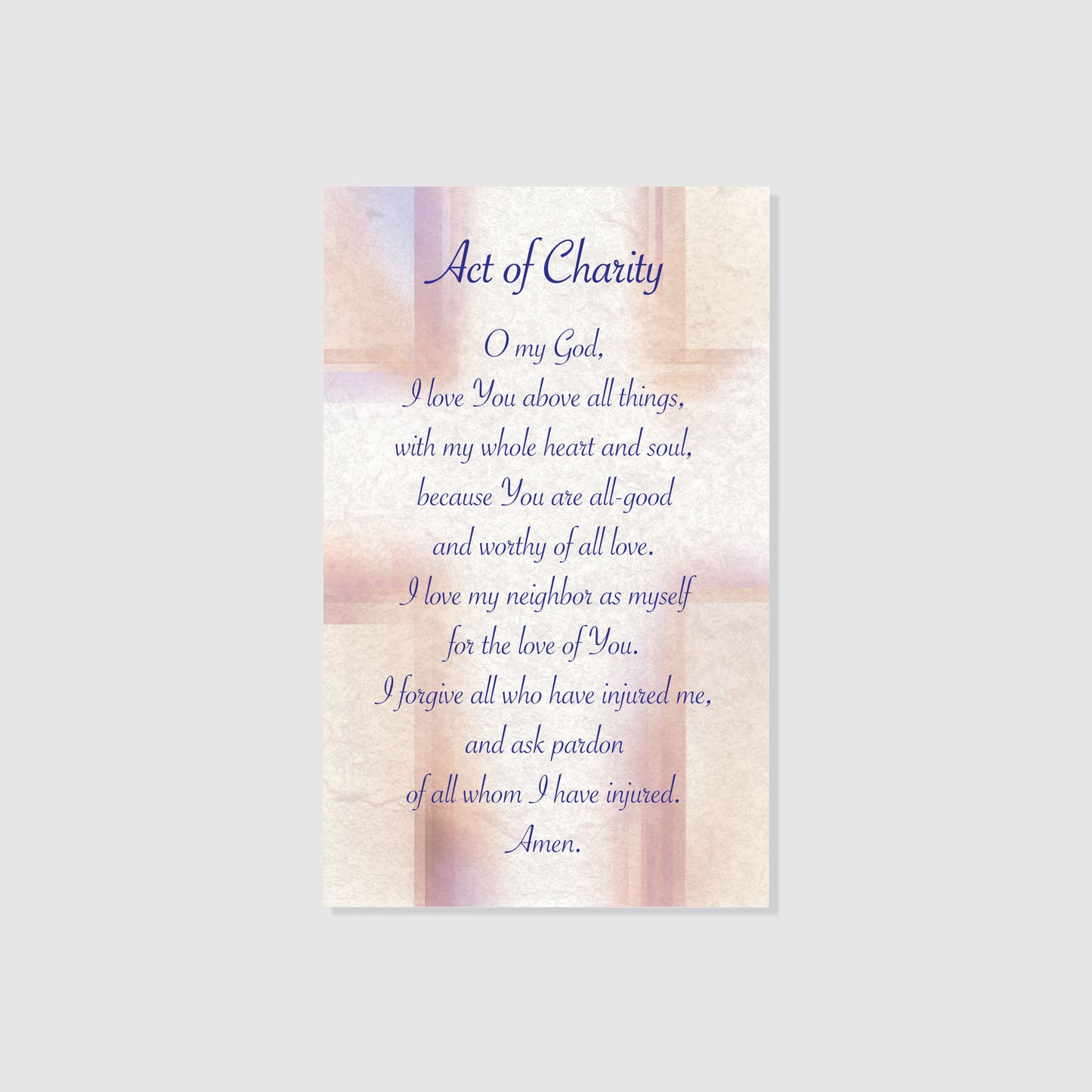 Act of Charity - Prayer Card