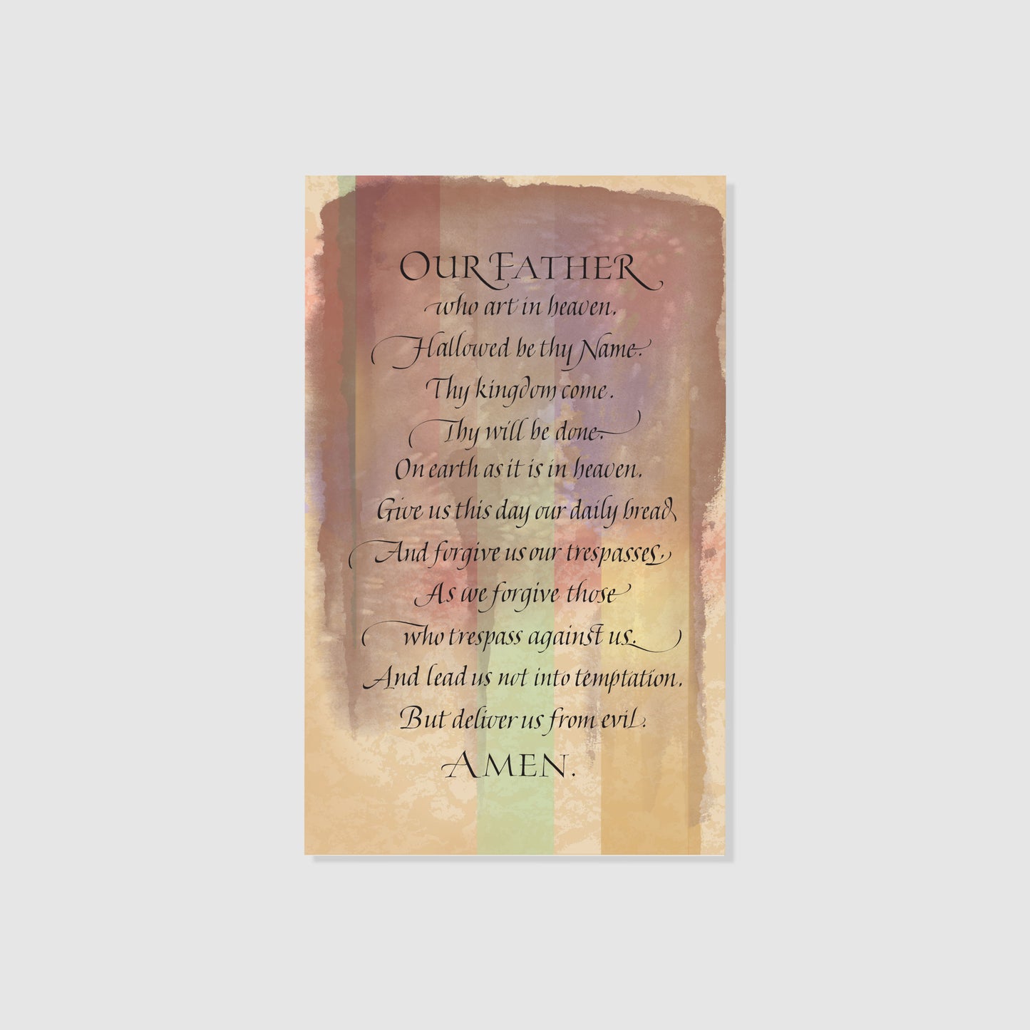 Our Father - Prayer Card