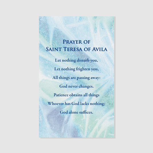 Prayer of St. Teresa of Avila - Prayer Card