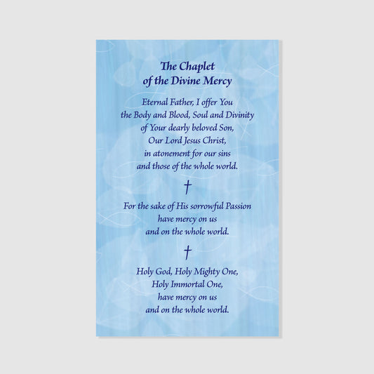 The Chaplet of the Divine Mercy - Prayer Card