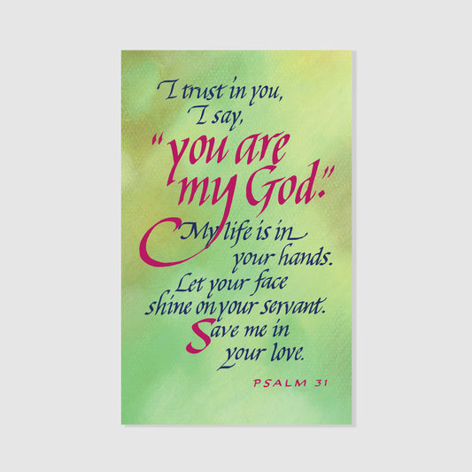 I Trust in You - Prayer Card