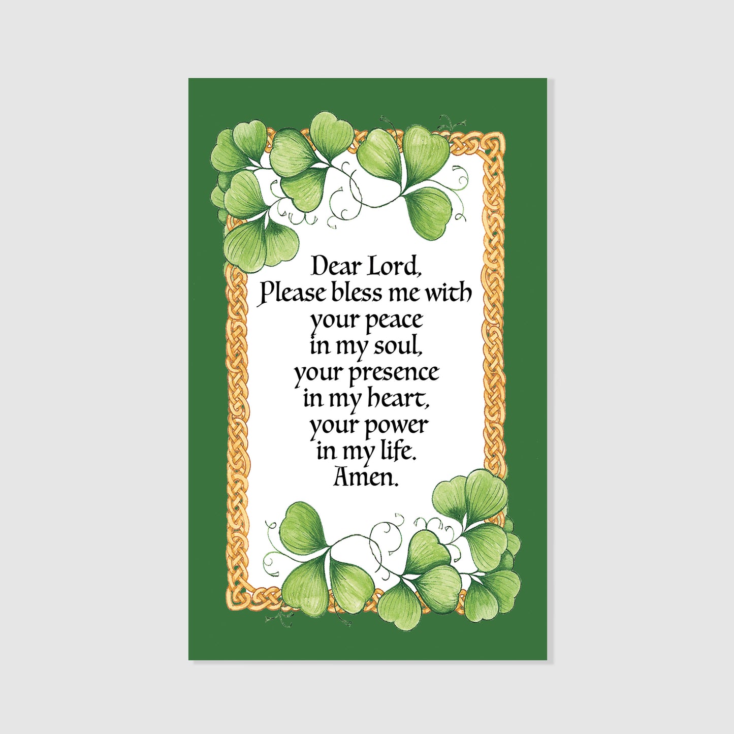 Dear Lord Please Bless Me - Irish Prayer Card