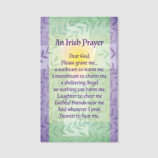 God Grant Me Sunbeams - Irish Prayer Card