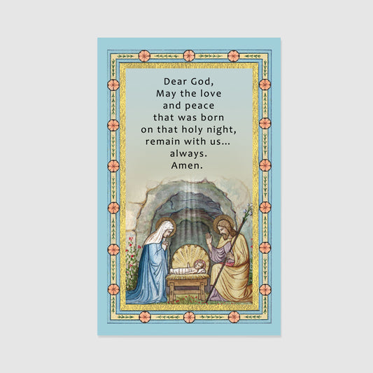 Nativity - Christmas Prayer Card