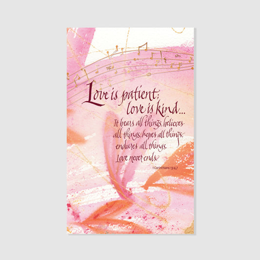 Love is Patient - Prayer Card