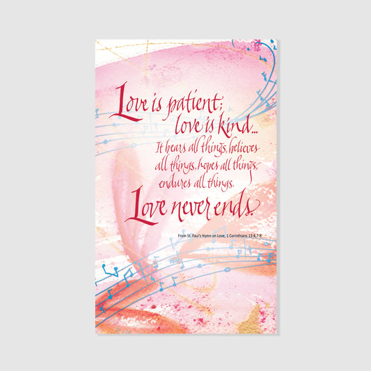 Love Is Patient - Prayer Card