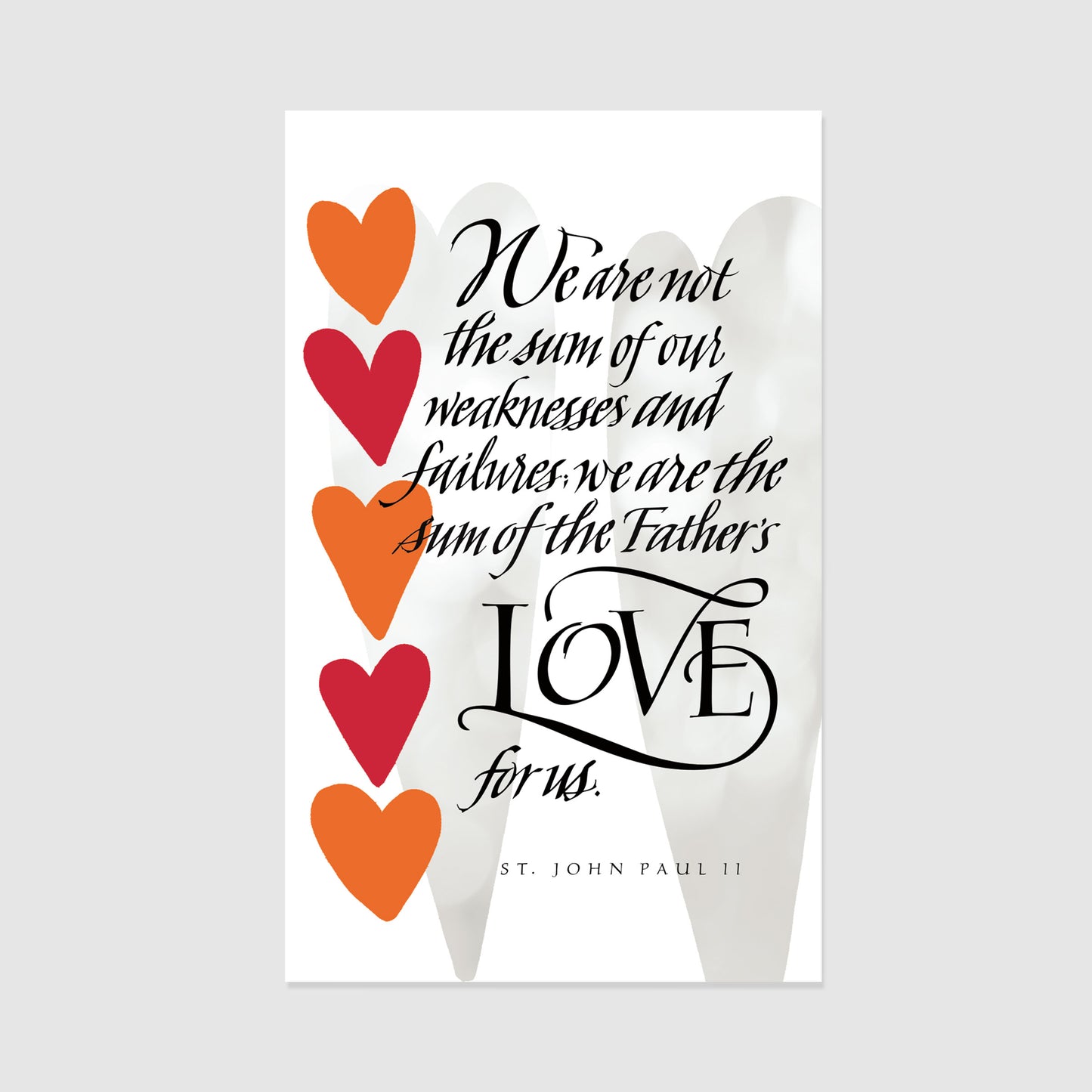 The Father's Love for Us - Inspirational Prayer Card