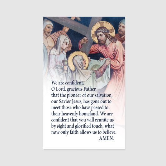 We Are Confident O Lord - Prayer Card