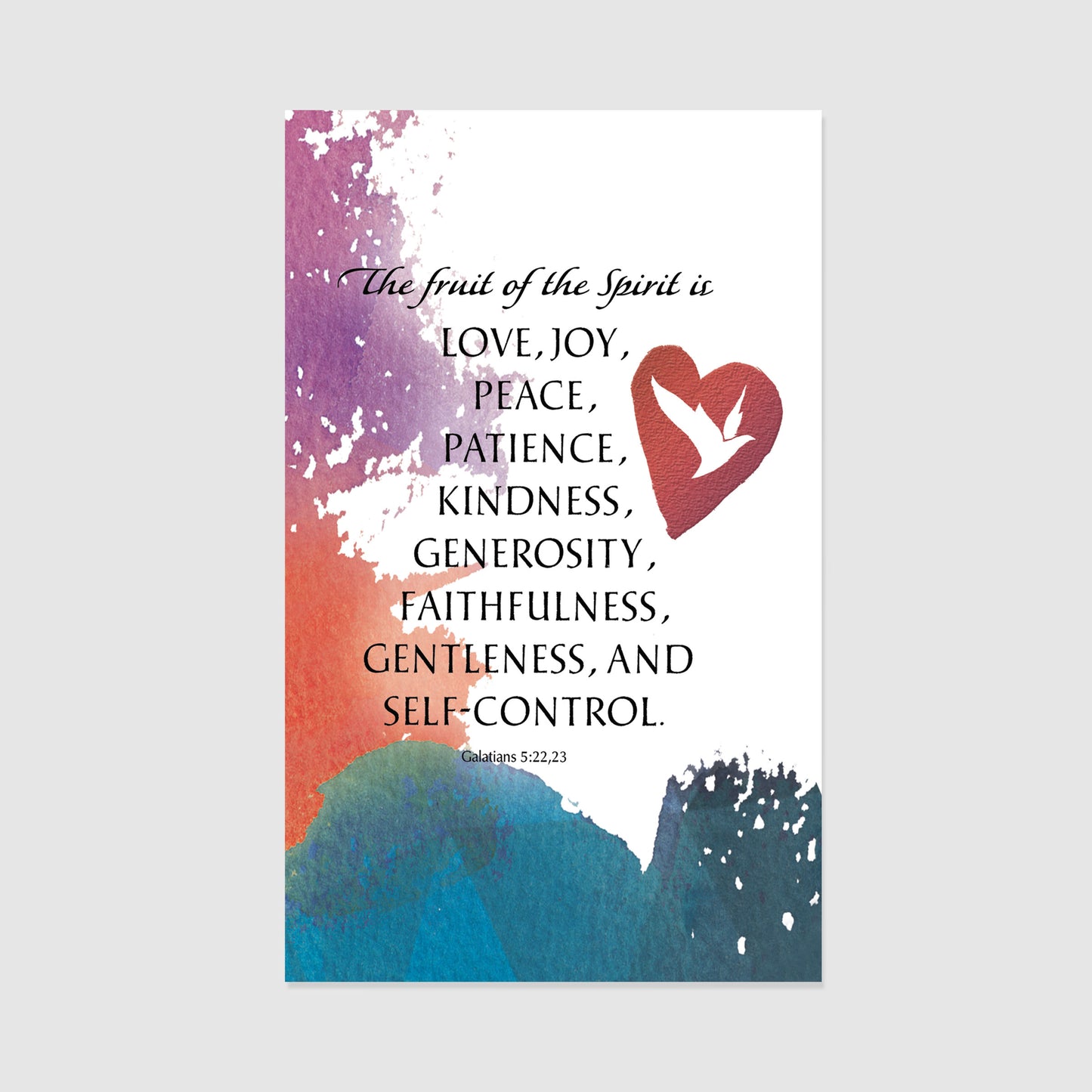 The Fruit of the Spirit - Inspirational Prayer Card