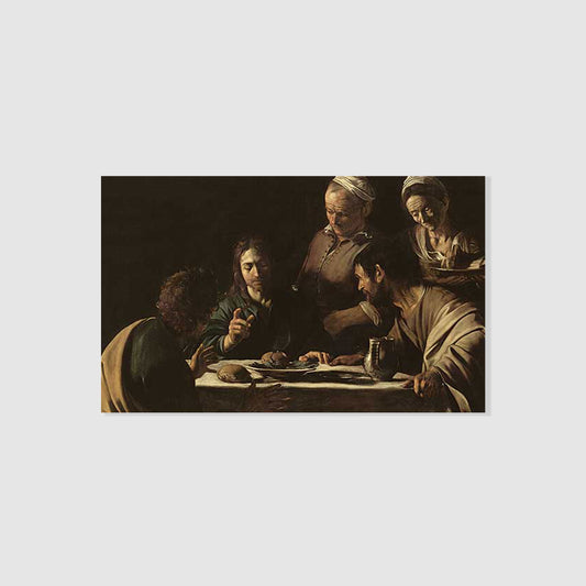 Supper at Emmaus (Caravaggio) - Prayer Card