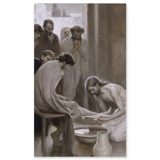 Jesus Washing the Feet of his Disciples, 1898, Albert Gustaf Aristides Edelfelt (1854-1905) / Nationalmuseum, Stockholm