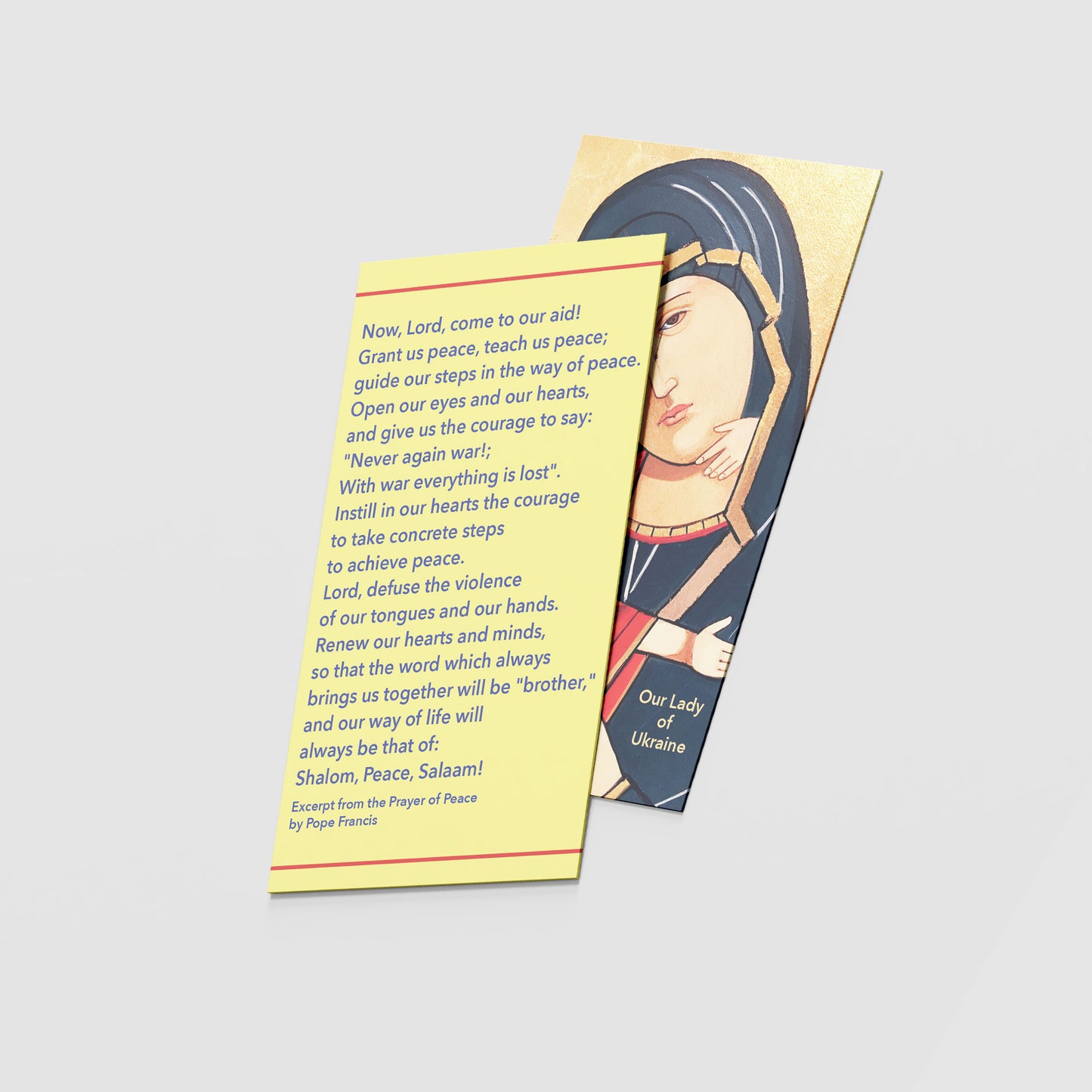 Our Lady of Ukraine - Prayer Card