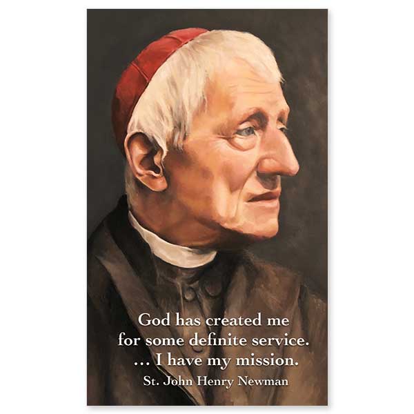 Contemporary painting of St. John Henry Newman by Amanda Strudwick with a paraphrased quote from one of his works. Quotation source: https://www.goodreads.com/author/quotes/24706.John_Henry_Newman