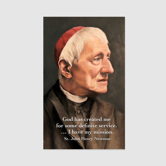 God Has Created Me (St. John Henry Newman) - Prayer Card