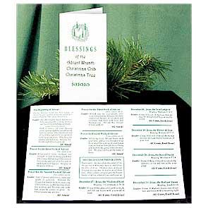 Contains Blessings of the Advent Wreath, the Christmas Tree and the Christmas Crib adapted from the Book of Blessings, prayers for each week of Advent adapted from the Sunday Collect prayers from the 1970 Sacramentary, and special prayers including the &quot;O&quot; Antiphons from the Liturgy of the Hours for the final days before Christmas. 3 x 6 inches folded. Package of 25. 