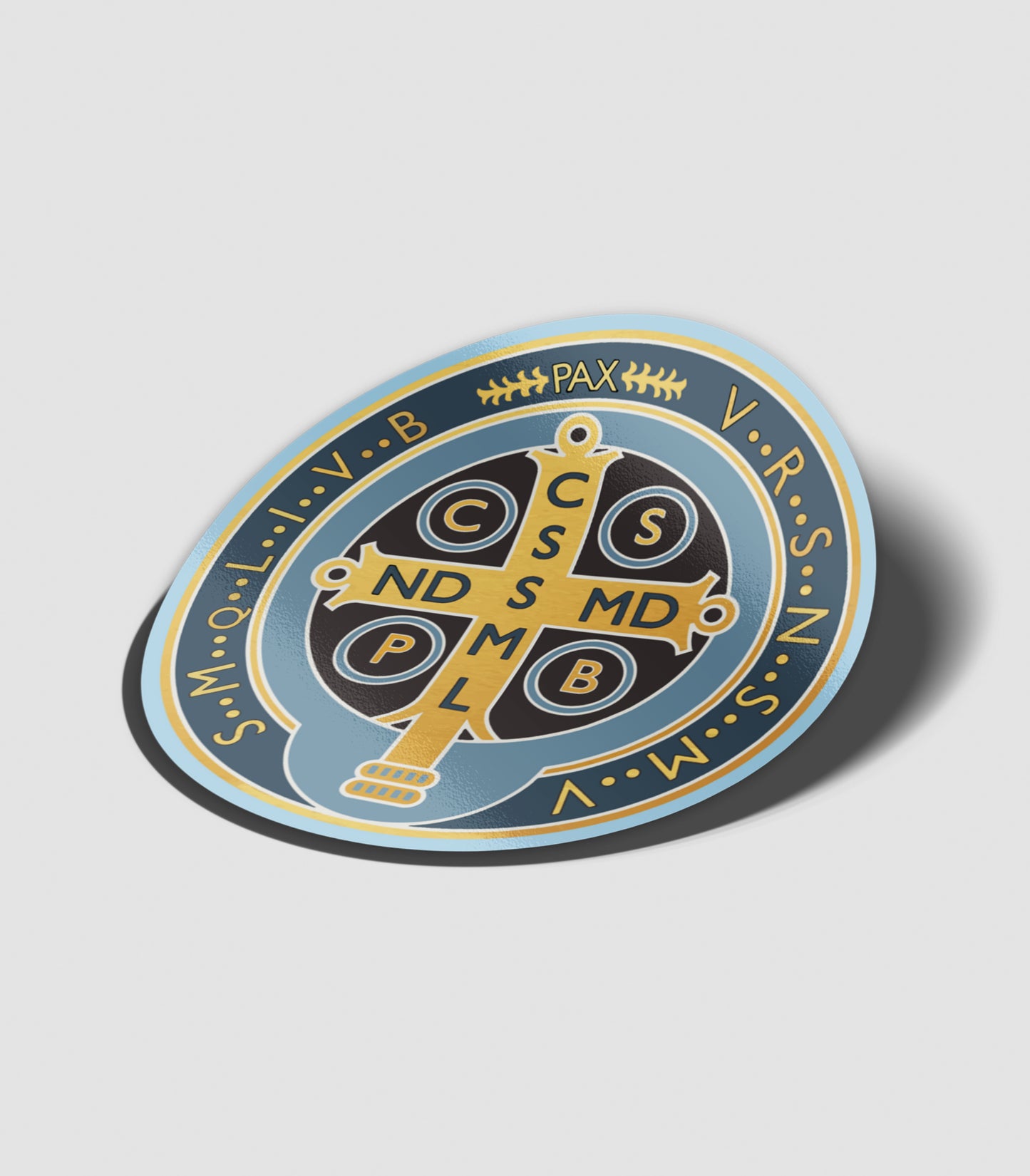 Benedictine Medal - Sticker