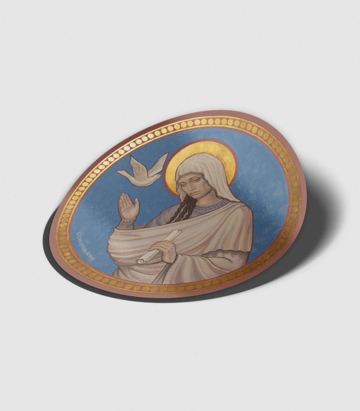 Mary at the Annunciation - Sticker
