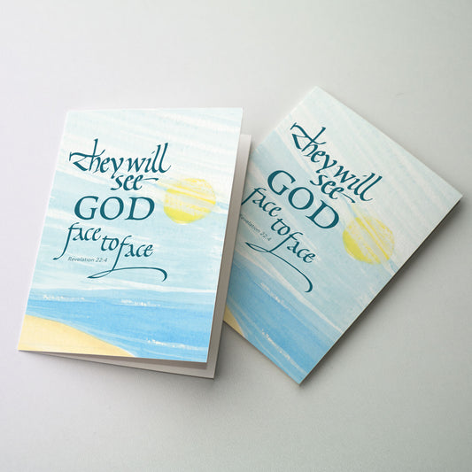 They Will See God Face to Face - Words of Comfort Sympathy card