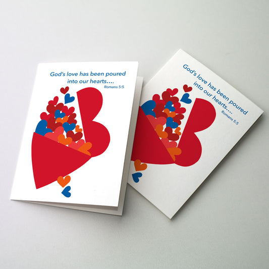Heart Filled with Small Hearts - St. Valentine's Day Card