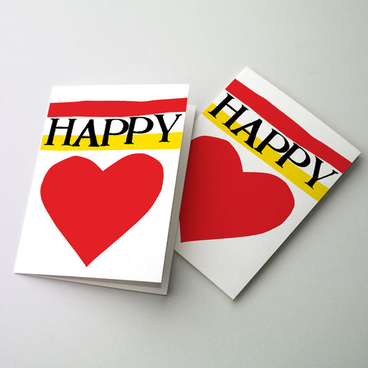 Happy (Image of Heart) - St. Valentine's Day Card