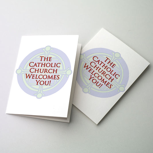 The Catholic Church Welcomes You! - Christian Initiation Card