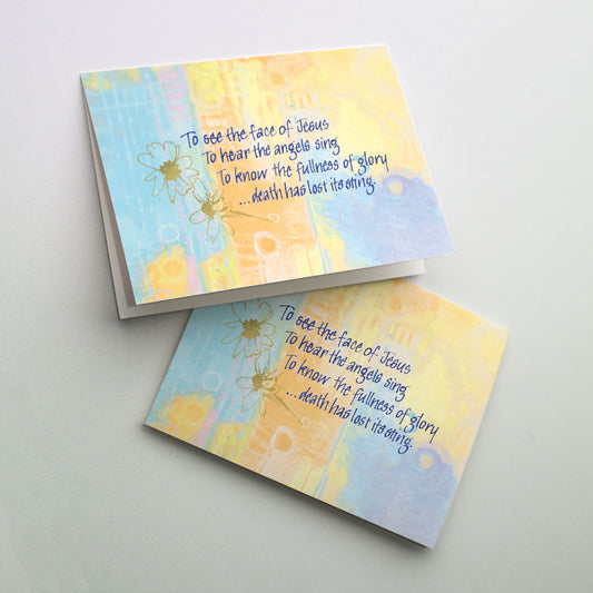 To See the Face of Jesus - Sympathy Card