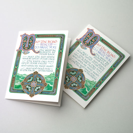 May the Road Rise Up - Irish Blessing Message Card