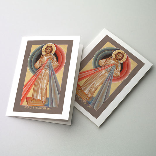 Divine Mercy - Icon Greeting Card