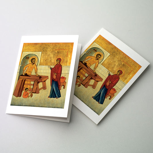 The Family of Nazareth - Icon Greeting Card