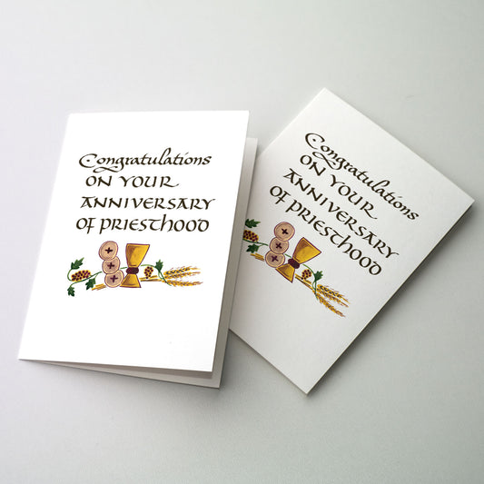 Congratulations on Your Anniversary of Priesthood - Ordination Anniversary Card