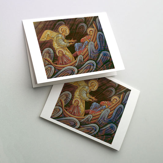 Storm on the Sea of Galilee - Icon Greeting Card