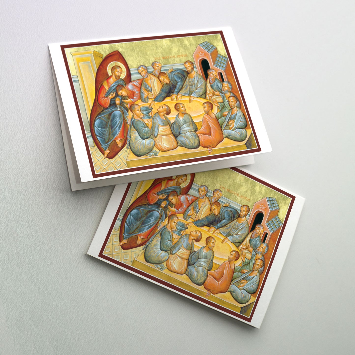 The Mystical Supper - Icon Greeting Card