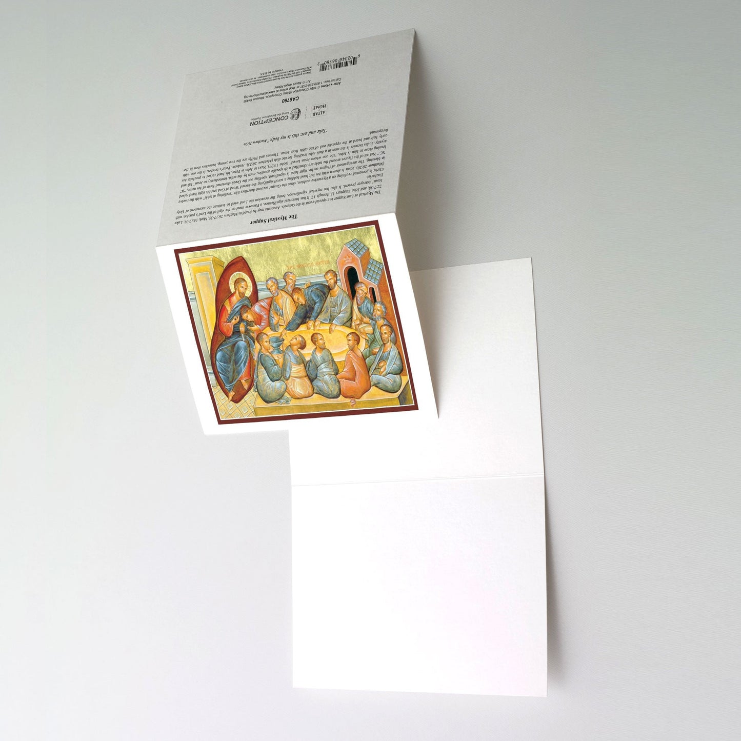 The Mystical Supper - Icon Greeting Card