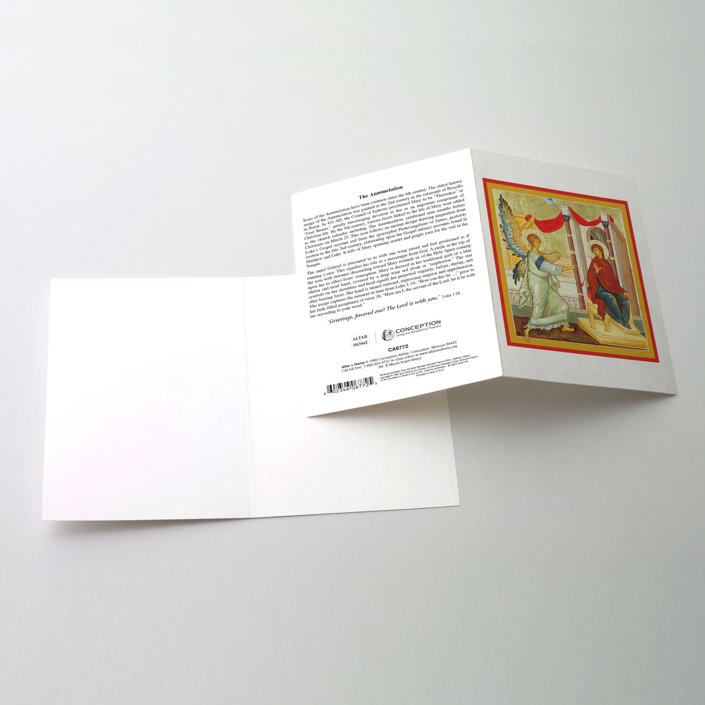 The Annunciation - Icon Greeting Card