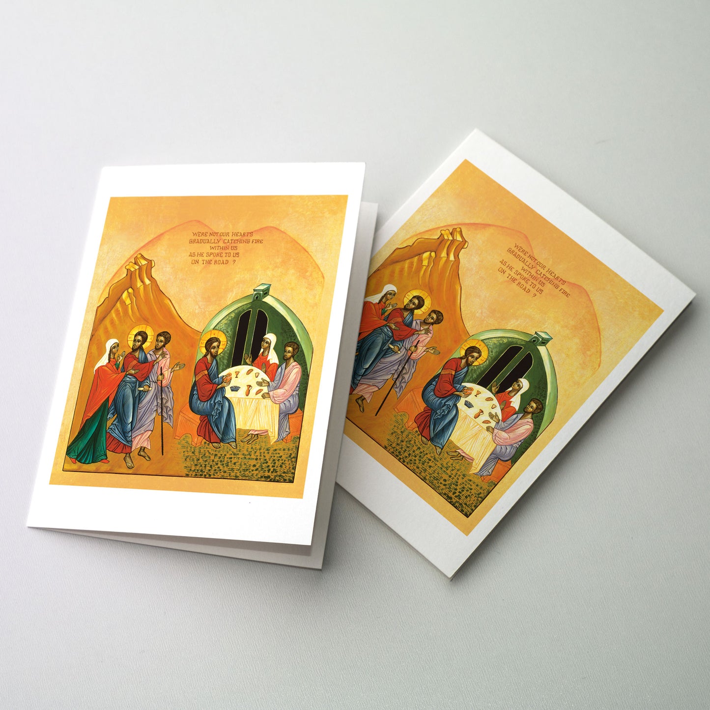 The Road to Emmaus - Icon Greeting Card