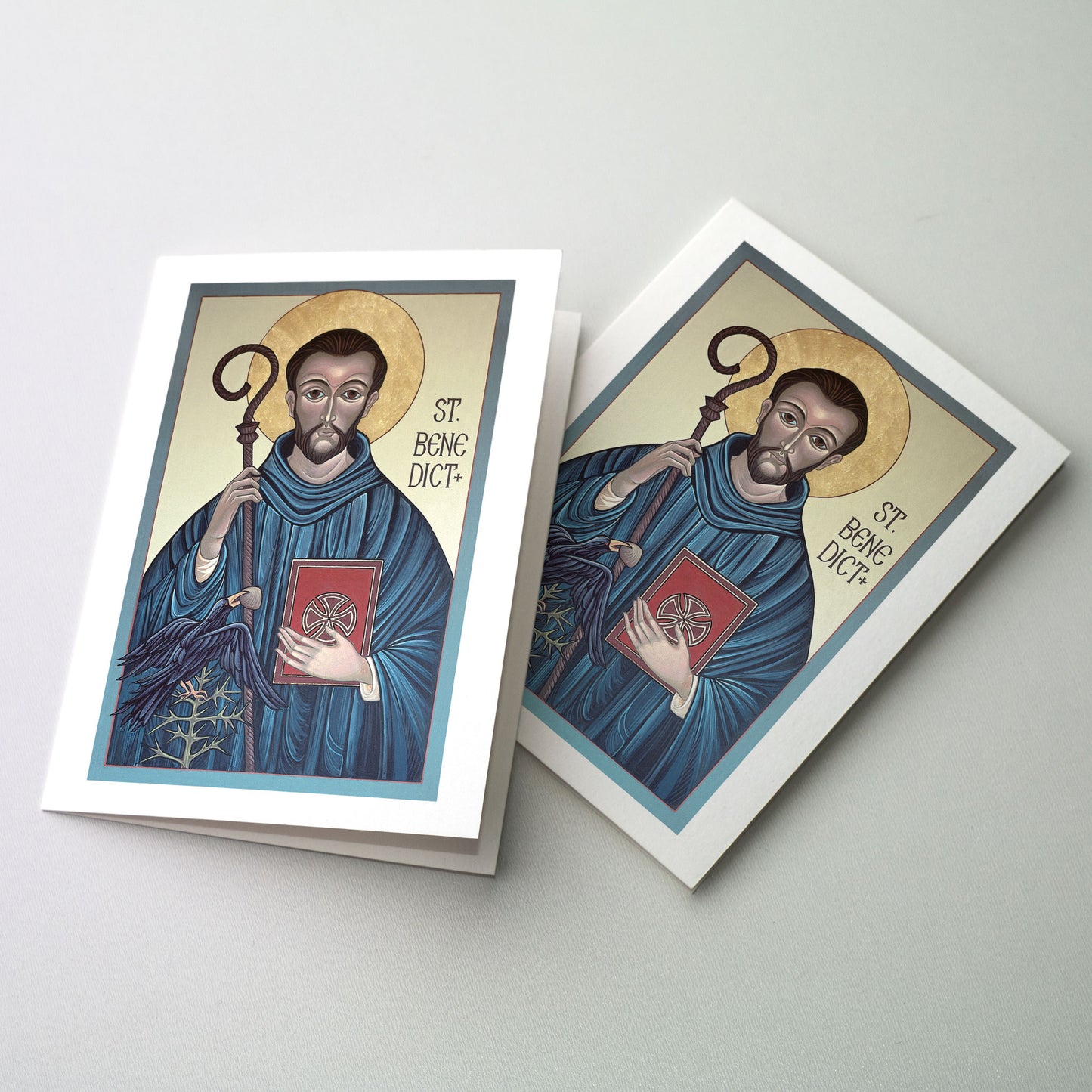 St. Benedict Icon (McGough) - Icon Greeting Card