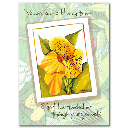 Modern floral art and informal calligraphy share to express thanks in a beautiful way. The cards are printed on recycled paper and measure 4.38&quot; x 5.93&quot; inches. Envelopes included.