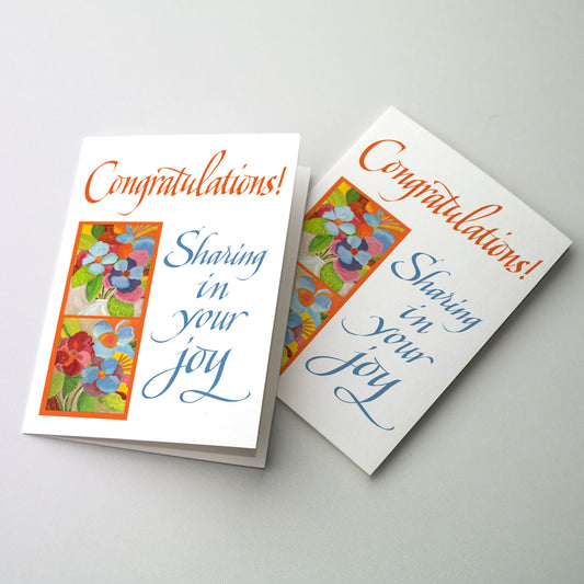Congratulations! Sharing in Your Joy - General Congratulations Card