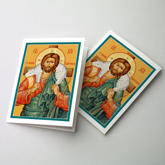 The Good Shepherd - Icon Greeting Card