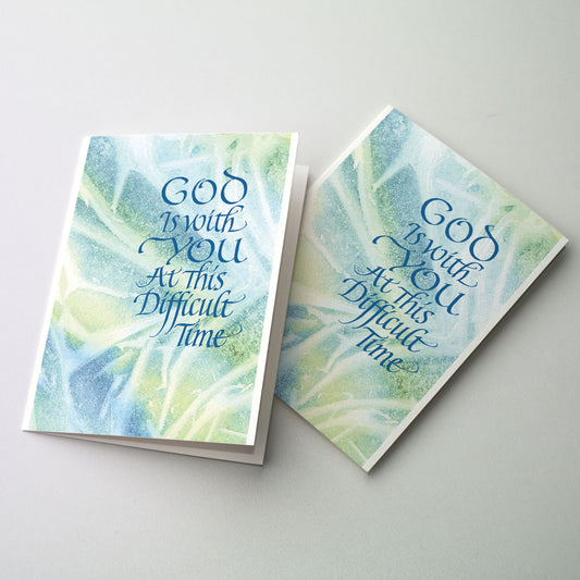 God Is With You - Sympathy Card