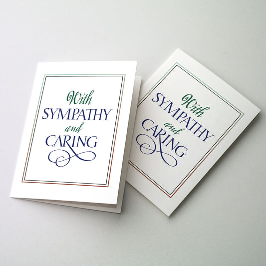 With Sympathy and Caring - Sympathy Card