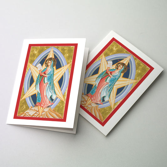 Mary Star of the New Evangelization - Icon Greeting Card