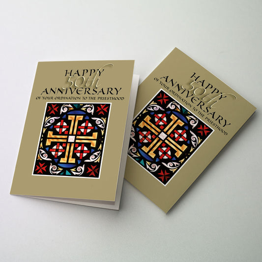 Happy 50th Anniversary of Your Ordination To The Priesthood - 50th Anniversary of Ordination Card
