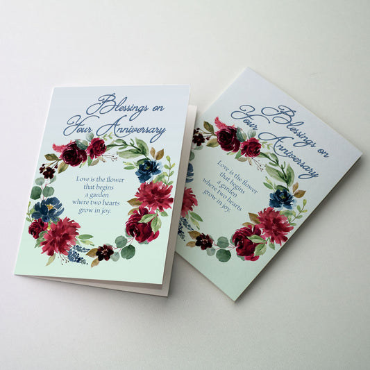 Richly colored watercolor flowers border cover lettering