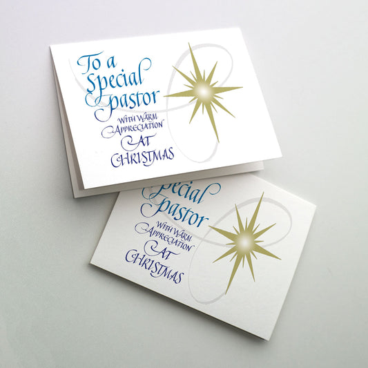 Golden Christmas star with calligraphy cover text