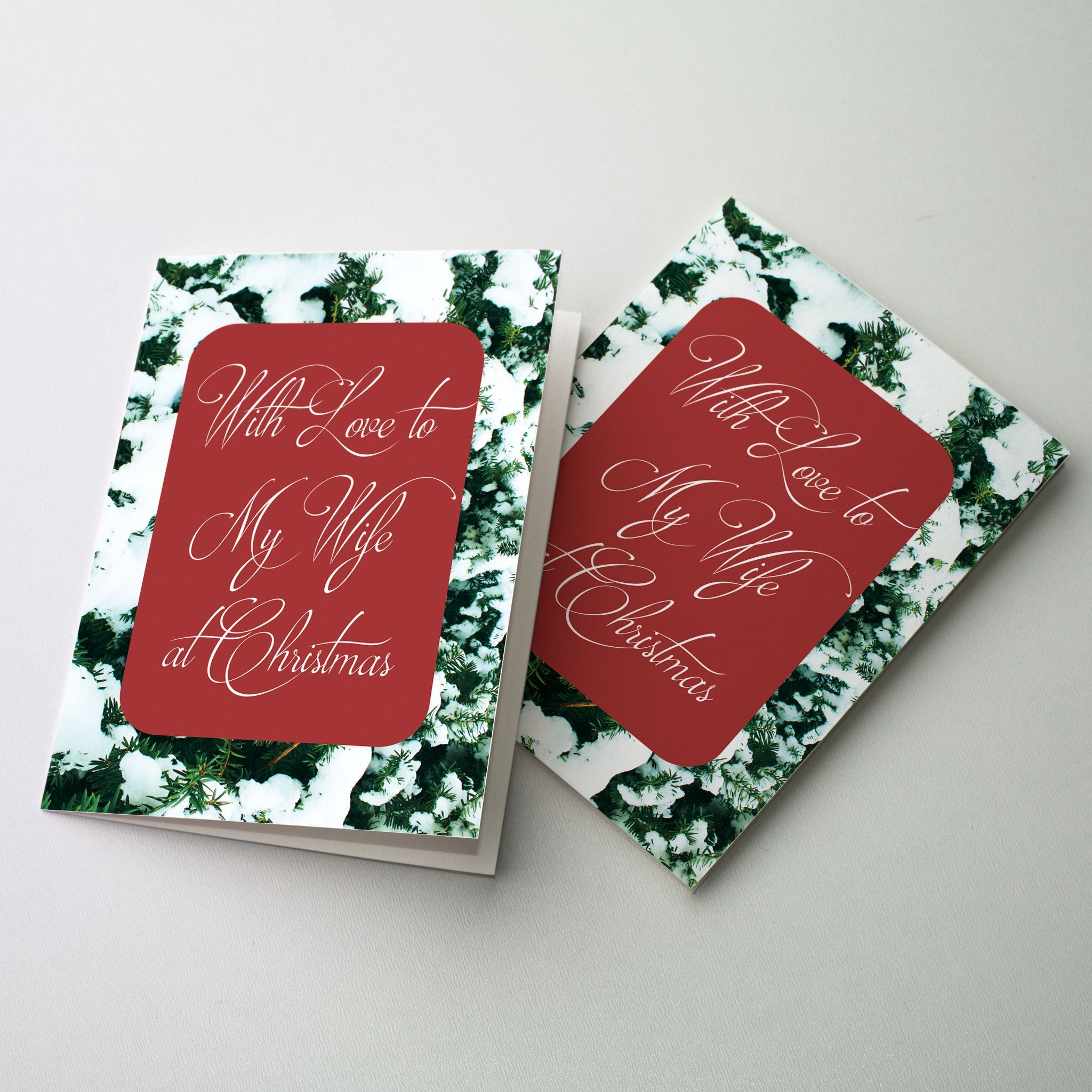 With Love to My Wife Christmas Card for Wife