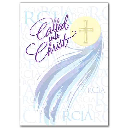 This card is appropriate to commemorate the Rite of Election, or at any point during the intense period of preparation during Lent.
